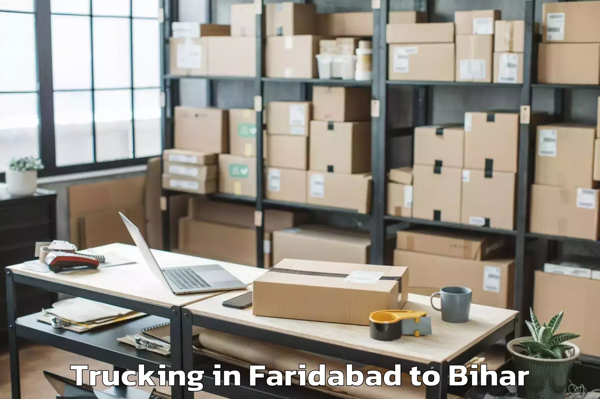 Book Faridabad to Rusera Trucking Online